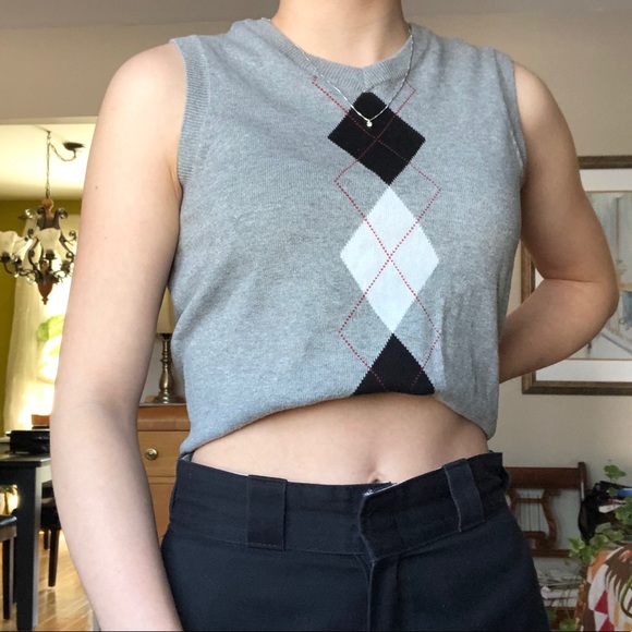 Argyle sweater vest - Picture 3 of 4